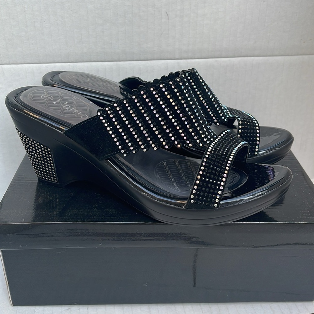 Crystal Slip on Heels